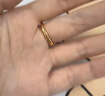 中國珠寶滿天星黃金戒指足金對戒情侶戒指生日禮物送男女朋友 曬單實拍圖