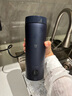 米家小米電熱水杯加熱杯熱水壺 保溫燒水杯 350ml迷你便攜式旅行出差 智能恒溫 316L不銹鋼內(nèi)膽 藏藍色 曬單實拍圖