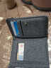 葉余三折帆布錢(qián)包男女士大容量學(xué)生迷你短款皮夾折疊小錢(qián)包 海洋藍漸層8卡位+1相冊位+1鈔位 曬單實(shí)拍圖