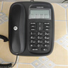摩托羅拉（Motorola）cl101c子母機電話(huà)機辦公室遠距離一拖一家用無(wú)繩一拖二無(wú)線(xiàn)子母機 接線(xiàn)電話(huà) 家用耐用座機字母機 cl101c黑色 一拖一 曬單實(shí)拍圖