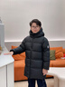 巴拉樂貝兒童羽絨服中長款2025新款洋氣中小男女童裝寶寶加厚大童冬季外套 黑色（男女同款） 140 曬單實拍圖