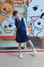 衣諾坊兒童演出服校服女童連衣裙套裝春秋新品主持人中大童團體畢業(yè)園服 曬單實(shí)拍圖