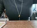 多想余長(cháng)款項鏈女生毛衣鏈2025新款輕奢小眾高級感配飾秋冬飾品吊墜百搭 虎眼石流蘇項鏈 曬單實(shí)拍圖