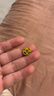 中銀鑫行黃金吊墜足金999五帝幣手鏈轉運珠金錢(qián)幣DIY編繩手串手繩 順治通寶（克重多退少補） 約1g 曬單實(shí)拍圖