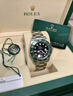 勞力士王子男士手表瑞士正品綠水鬼黑水鬼全自動(dòng)機械表原裝進(jìn)口男表潛水表 綠圈黑面 41mm 曬單實(shí)拍圖