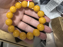拉韞翡音俄料蜜蠟手串男士波羅的海雞油黃手鏈女天然琥珀原石本命年禮物 14mm-14.5mm（附證書(shū)）男女皆可 曬單實(shí)拍圖