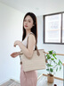 CinvaiKrose托特包女包2025新款大容量通勤單肩包包生日七夕情人節(jié)禮物送女友 菱格米白【送女友老婆走心實用】 曬單實拍圖