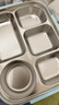 美廚（maxcook）304不銹鋼飯盒4.5cm加大加深5格學生飯盒保溫盒2L配餐具個MCFT111 曬單實拍圖
