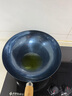 章丘鐵鍋正宗手工鍛打鐵鍋無涂層物理不粘鍋炒鍋老式家用炒菜鍋廚具輕音 標(biāo)準(zhǔn)版古法烤藍(lán)(已干燒） 34cm 曬單實(shí)拍圖