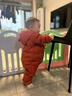 巴拉巴拉童裝嬰兒連體羽絨服輕薄羽絨服寶寶衣服2025冬裝抱衣爬服男童女童 紅色糖葫蘆-白鴨絨 90 cm-充絨量47g 曬單實拍圖