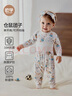 歐孕（OUYUN）嬰兒兒童睡衣秋冬寶寶男女童純棉高腰護肚保暖套裝 倉鼠團子 100 曬單實(shí)拍圖