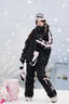 酷峰【雪蝶】滑雪服套裝2025新款雪衣雪褲女男外套冬單板雙板防水裝備 墨蝶粉上衣 S 曬單實拍圖