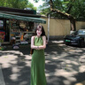 巧丂法式復(fù)古綠色吊帶背心連衣裙女子夏季2025新款小個(gè)子收腰氣質(zhì)長裙 綠色 請(qǐng)根據(jù)詳情尺寸數(shù)據(jù)選碼 M 曬單實(shí)拍圖