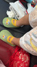 貝瑞加（Babyprints）寶寶學(xué)步襪嬰兒地板襪夏季透氣早教襪套網(wǎng)眼室內(nèi)鞋襪2雙裝 藍(lán)綠M 曬單實拍圖