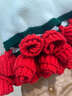 一面墻情人節禮物送女友閨蜜生日禮物高級感玫瑰花束毯子成品辦公室午睡 【手工花束毯-繁花大】-1.5m+63朵玫瑰花-送禮品袋 曬單實(shí)拍圖