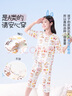 久歲伴【miiiiichan聯(lián)名】?jì)和屡乐?zhù)涼空調服中大童A類(lèi)純棉套裝 曬單實(shí)拍圖