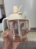 英氏（YEEHOO）兒童牛奶杯寶寶學(xué)飲杯帶刻度吸管水杯嬰幼兒專(zhuān)用喝水防摔杯子 曬單實(shí)拍圖