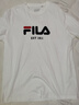 FILA 斐樂官方男女同款針織T恤2025年夏季純棉寬松休閑情侶短袖t恤 曬單實(shí)拍圖