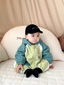 迪士尼（Disney）嬰兒衣服連帽連體衣開春秋季裝款男女寶寶超萌洋氣外出哈衣 綠色 90cm 曬單實(shí)拍圖