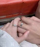 水云淼結婚對戒婚戒仿真鉆戒新娘婚禮道具情侶戒指一對開(kāi)口可調節求婚戒 爛漫銀色戒指一對【送2個(gè)單戒盒】 曬單實(shí)拍圖