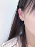 戚小米（QI XIAO MI）9S99純銀耳釘女養耳洞防堵針耳棒睡覺(jué)免摘2025高級小耳環(huán)秋冬耳飾 6mm金色一對【僅適合耳骨-防掉免摘】 曬單實(shí)拍圖