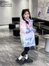 G.duck2025新款洋氣兒童羽絨服免洗女童中長(cháng)款外套加厚小童鴨絨韓版寶寶 愛(ài)莎漸變粉 100 曬單實(shí)拍圖