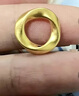 中國黃金莫比烏斯環(huán)黃金項鏈女足金吊墜七夕情人節禮物送女友媽媽老婆生日 足金吊墜+18K黃金鏈+證書(shū)禮盒 曬單實(shí)拍圖