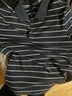 報喜鳥(niǎo)（SAINT ANGELO）條紋短袖polo衫男商務(wù)休閑上班直筒上衣EST242017U灰48 曬單實(shí)拍圖