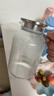 青蘋(píng)果耐熱玻璃涼水壺1.6L 可明火直燒冷水壺花茶壺泡茶圍爐煮茶壺 曬單實(shí)拍圖