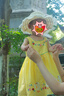凡獵女童連衣裙夏裝2025新款洋氣兒童公主裙小女孩寶寶背心裙夏季 黃色 100 cm 曬單實拍圖