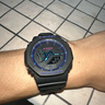 卡西歐（CASIO）手表新款G-SHOCK數碼賽博制霸藍色防水運動(dòng)男表 GA-2100VB-1A 農家橡樹(shù) 曬單實(shí)拍圖