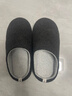 內泊（NEIBO）【超舒服】乳膠棉拖鞋男冬季女室內家居大碼防滑防臭保暖羊毛茶44 曬單實(shí)拍圖