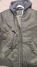 凡客誠品凡客可脫卸帽飛行夾克男士休閑 軍綠色（夾棉厚款） XL 曬單實(shí)拍圖