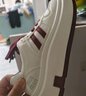 鴻星品斷碼踩屎感厚底小白鞋女2026新款春夏學(xué)生真皮軟底運動(dòng)配裙子女鞋 白紅主圖款 37 曬單實(shí)拍圖