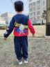 G.DUCKKIDS奧特曼衣服男童春裝運動(dòng)套裝2025款痞帥男孩春秋款兒童衛衣兩件套 藏青 120 cm 曬單實(shí)拍圖