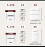 無(wú)印良品一次性床上用品四件套床單加厚酒店床上用品雙人款-純白 曬單實(shí)拍圖
