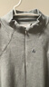 Navigare意大利小帆船女半開(kāi)領(lǐng)長(cháng)袖T恤修身保暖打底皮膚衣2335045501灰L 曬單實(shí)拍圖