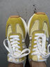 圖瓦西黃色阿甘鞋女2026春季新款華夫條紋小個(gè)子增高厚底德訓運動(dòng)老爹鞋 米黑色 37 (235mm) 曬單實(shí)拍圖