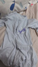 舒貝怡2件裝嬰兒衣服純棉長(cháng)袖薄連體衣新生兒滿(mǎn)月寶寶哈衣周歲爬服藍73 曬單實(shí)拍圖