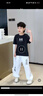 安德瑪（Under Armour）男女童休閑戶外寬松印花圓領(lǐng)短T童裝短上衣252320305 白色 170 曬單實(shí)拍圖