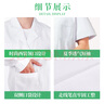 樂(lè )優(yōu)佰易 短袖白大褂 標準款2XL碼 男女學(xué)生化學(xué)實(shí)驗工作服 曬單實(shí)拍圖