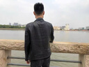 皮爾卡丹（pierre cardin）2024秋冬新款海寧綿羊真皮皮衣男修身短款西裝領(lǐng)休閑皮夾克外套 黑色-單皮 5XL -180-190斤 曬單實(shí)拍圖