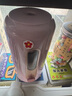 得力（deli）大口徑全自動(dòng)削筆器電動(dòng)削筆機加粗桿大三角鉛筆兒童轉筆刀卷筆刀削筆刀學(xué)生文具開(kāi)學(xué)生日禮物粉色 曬單實(shí)拍圖