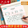 六品堂七年級上冊下冊古詩(shī)文字帖人教版語(yǔ)文同步初中古詩(shī)詞練字帖初中生專(zhuān)用文言文古詩(shī)默寫(xiě)初一硬筆楷書(shū) 曬單實(shí)拍圖