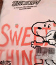 史努比（SNOOPY）童裝女童短袖套裝兒童短袖t牛仔褲2件套 粉色SWEET+淺藍花朵  120 曬單實(shí)拍圖
