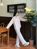 思莉太太 SLEEP TIGHT睡衣女春秋款純棉長(cháng)袖長(cháng)褲高級感韓版粉色小格子可外穿大碼家居服 WZT05568 M 曬單實(shí)拍圖
