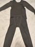 北極絨男士保暖內衣男套裝德加絨加厚發(fā)熱抗防寒青少年無(wú)痕貼身秋衣秋褲 深灰色 （上衣+褲子） XL 【建議120-150斤-羊毛蠶絲】 曬單實(shí)拍圖