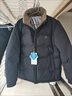 鴨鴨毛領羽絨服男2025冬季新款爸爸冬裝外套中老年男士休閑加厚保暖 藏青色 L 曬單實拍圖