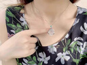 尹木夕通體銀玉髓佛公項鏈女鎖骨鏈吊墜七夕情人節禮物送女友老婆生日 L2318玫瑰花禮盒【順豐+六朵花禮盒】 曬單實(shí)拍圖