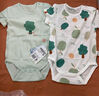 貝瑞加（Babyprints）嬰兒連體衣2件裝夏季寶寶包屁衣純棉無(wú)袖三角爬服涼快透氣 黃73 曬單實(shí)拍圖